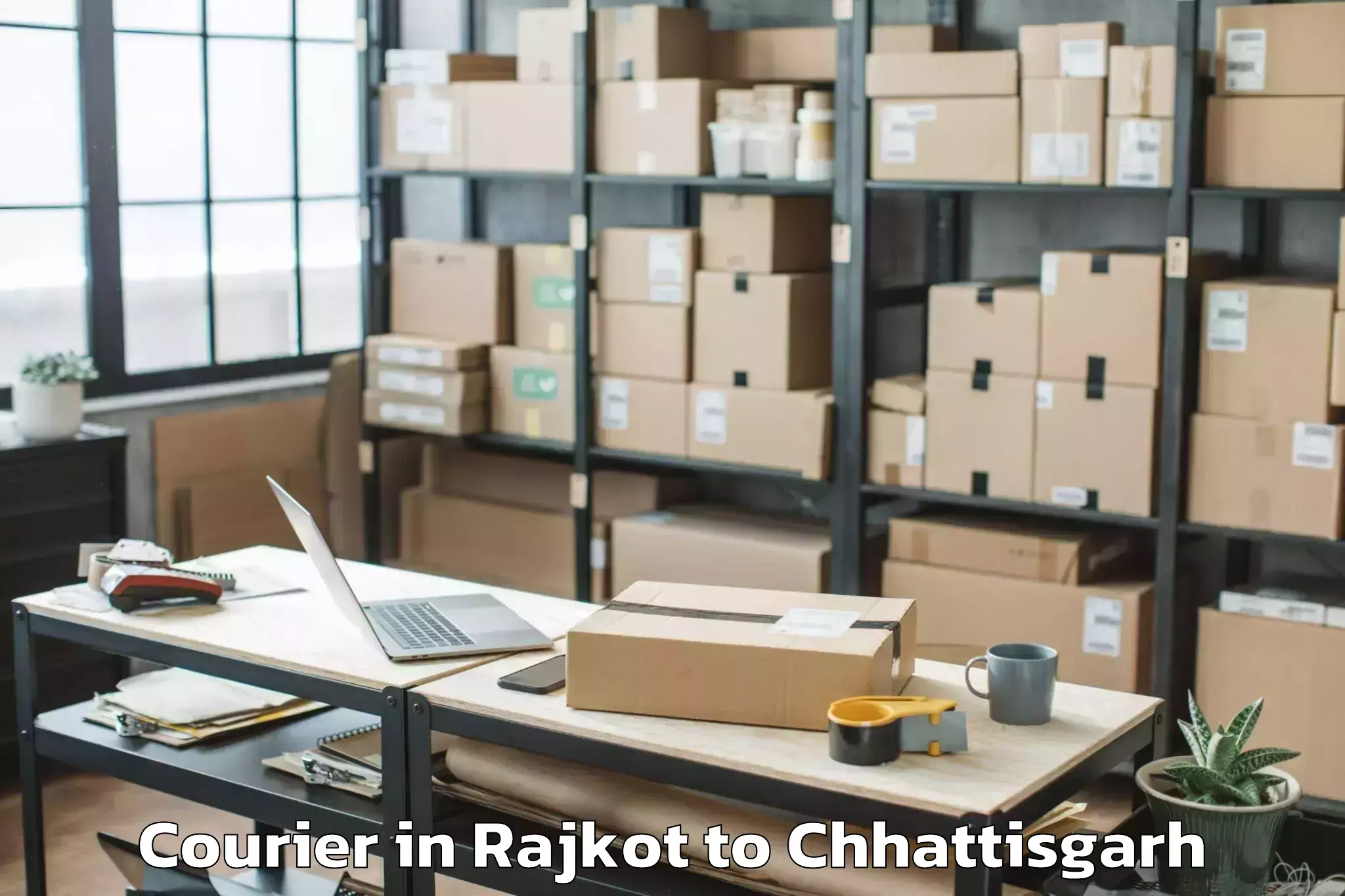 Leading Rajkot to Kharsia Courier Provider